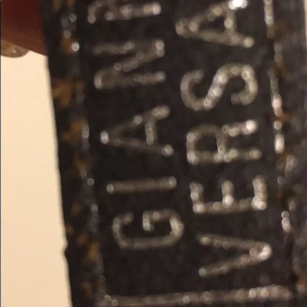 Versace belt pre pass gold silver leather 26-28 - Picture 3 of 7